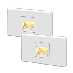 XTRICITY - Set Of 2 Led Safety Stair Lights, 2.5W, 25 Lumens, 3000K Soft In White