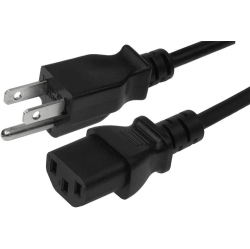 GENERIC 10 Feet (3 Meters) 18Awg 3 Prong Monitor (Universal Power Cord) Computer Power Cord 10Ft (3M) 3 Conductor (Iec320 C13