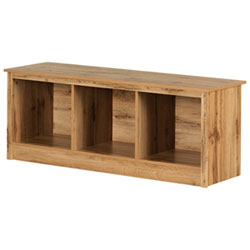 Toza Contemporary Entryway Bench - White Pine