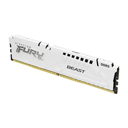 KINGSTON Fury Beast 16GB 5600Mt/s Cl36 Ddr5 Expo Dimm | Overclocking | Plug N Play | Amd Expo | Single Module | Kf556C36Bwe-16 In White