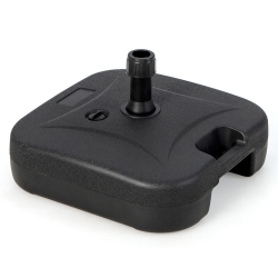 GYMAX Patio Fillable Umbrella Base Stand Water & Filled Weighted Market Pole 1.5" In Sand