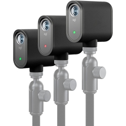 LOGITECH Refurbished (Excellent) - - Mevo Start Live Streaming Camera 3-Pack HD Action Camera - In Black