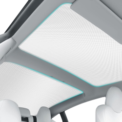 HLD Tesla Model 3 Sunshade Roof, Sunroof Roof Sunshade for Tesla Model 3 Accessories 2023-2020 In Beige