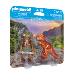 PLAYMOBIL Duo Pack: Adventurer With T-Rex