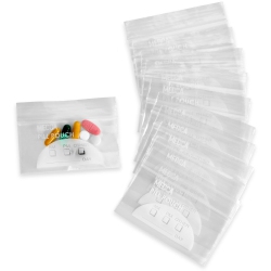 MEDCA Pill Pouch Bags - (Pack Of 100) 4" X 2.75" - 3 Mil Bpa-Free, Poly Bag Disposable Zipper Pills Baggies, Daily Am Pm Travel Medicine Organizer