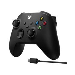 MICROSOFT Refurbished (Good) - Xbox Wireless Controller + USB C Cable - Xbox Series X|S, Xbox One – In Black