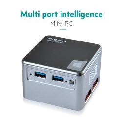 PIESIA C-Box-M2 Mini PC Aluminum Body 11Th Gen Intel N5105, Windows 11 Pro, 8GB Ram 256G SSD, Support 4K Dual Output, USB3.0, Dual-Band Wifi5, Bt