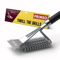 HLD Bbq Brush, Heavy Use Grill Brush, And Scraper – Extensive Bbq Cleaner \w 3 Brush Heads | Durable & Effective Stainless Steel Bbq Brush Cleaner