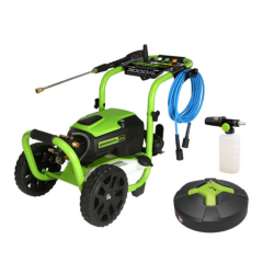 GREENWORKS Pro 3000 Psi 1.1 Gpm 14 Amp Brushless Electric Pressure Washer