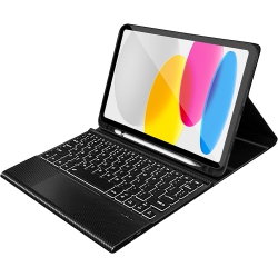 SAHARACASE - Keyboard Case With Track Pad for Apple Ipad 10.9" (10Th Generation 2022) - In Black