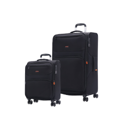 JUMP (Moorea) 2-Piece Luggage Set French Masterpiece Collection Ultra-Light, Expandable With Tsa Lock (Carry-On+Medium)