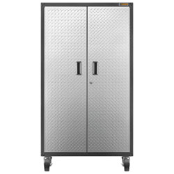 Gladiator Steel Storage Cabinet (GALG36CKXG) - Silver Tread