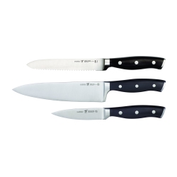 HENCKELS Forged Accent 3 Piece Knife Set In Black