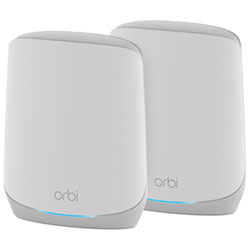 NETGEAR Orbi Tri-Band AX5400 Whole Home Mesh Wi-Fi 6 System (RBK762S-100CNS) - 2 Pack
