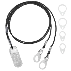 MEDCA Hearing Aid Clip - Protective Holder \w Anti Lost Lanyard Cord - Rope \w Loops And Clip And Security Clip Ideal for Behind The Ear Hearing Aids