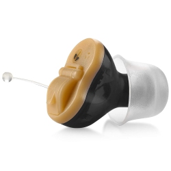 MEDCA Premium Digital Hearing Amplifier - Right Ear Invisible In Canal (Cic) In-Ear Mini Sound Enhancer Set, Near-Invisible, Noise Cancelling