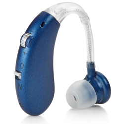MEDCA Digital Hearing Amplifier - Rechargeable-Operated Left/right Behind-The-Ear Personal Sound Assist Device \w 2 Modes, Volume Control & Noise