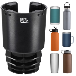 HLD Cup Holder Expander for Car Compatible \w Hydro Flask 32/40OZ, Yeti 24/30/36OZ, Other Bottles In 18-40OZ, Large Cup Holder Adapter Fits For