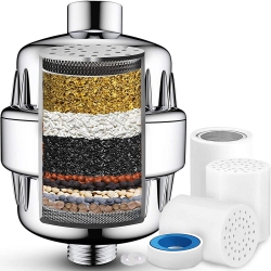 HLD Shower Filter for Heavy Duty Filtering & Softening, Water Softener Shower Head for Hair Loss, High Output 70% Water Filtration & 30% Rejuvenation