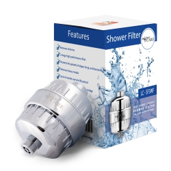 HLD 15-Stage Shower Filter - Shower Head Filter - Chlorine Filter - Hard Water Filter - Water Softener - Showerhead Filter \w Replaceable Cartridge