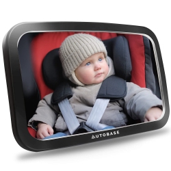 HLD Autobase Baby Mirror for Car | Shatterproof And Safest Car Mirror Baby Rear Facing Seat | Newborn Essentials for Travel | Baby Registry Must Have
