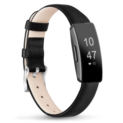 HLD Leather Bands Compatible \w Fitbit Inspire 3 Bands & Inspire 2 & Inspire Hr & Inspire Band for Women Men, Soft Leather Strap Wristbands