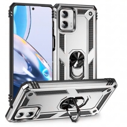 CSMART 【】 Hybrid Magnetic Hard Armor Case With Ring Holder for Motorola Moto G Power 5G 2023 / Moto G 5G 2023 In Grey