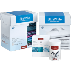 MIELE Everyday Perfect Laundry Bundle - Ultrawhite Powder Detergent, 2.5Kg Ultracolor Powder Detergent, 1.8Kg Dryfresh Fragrancedos Capsule, 12.5Ml