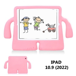 CSMART [Cs] 3D Silicone Shockproof Child Kids Protective Stand Cover Case for Ipad 10Th Gen. / Ipad 11Th Gen. / Air 11" 2024, Light In Pink