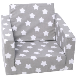 DELSIT Kids Couch for Toddlers - 2 In 1 Convertible Foam Armchair to Lounger, Comfy Flip Out Lounge Chair, Sofa for Children, Made In Europe