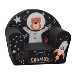 DELSIT Kids Couch for Toddlers - Comfy Armchair for Children, Lightweight Foam Sofa And Reading Chair With Removable Cover, Made In Europe