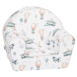 DELSIT Kids Couch for Toddlers - Comfy Armchair for Children, Lightweight Foam Sofa And Reading Chair With Removable Cover, Made In Europe