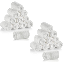 MEDCA Gauze Bandage Rolls - 4 Yards Per Roll Of Medical Grade Gauze Bandage And Stretch Bandage Wrapping for Dressing All Types Of Wounds And First