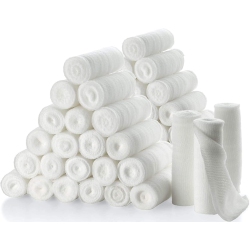 MEDCA Gauze Bandage Rolls - 4 Yards Per Roll Of Medical Grade Gauze Bandage And Stretch Bandage Wrapping for Dressing All Types Of Wounds And First