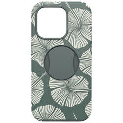 OtterBox OtterGrip Symmetry Fitted Hard Shell Case with MagSafe for iPhone 15 Pro - Green Leaf