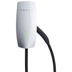 Tesla - Wall Connector Hardwired Electric Vehicle (EV) Charger - up to 48A - 24' – White