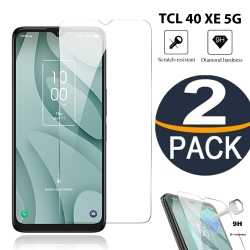 CSMART 【2 Packs】 Premium Tempered Glass Screen Protector for Tcl 40 Xe 5G, Case Friendly & Bubble Free