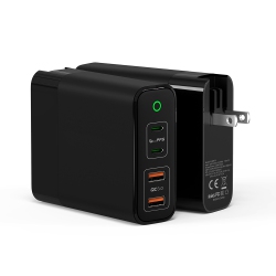 BATTPIT 150W USB C Gan Charger.-Max 100W Output, Gan Pro Pd Pps Qc22.5W Super Fast Charging Station 4 Ports - 2 USB-C + 2 USB Ports Laptop Power