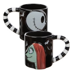 BIOWORLD The Nightmare Before Christmas Jack Skellington & Sally 2-Piece Ceramic Mug Set