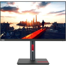 LENOVO Thinkvision 23.8" Qhd Ips Led Monitor - Raven - (63B3Gar6Us) In Black