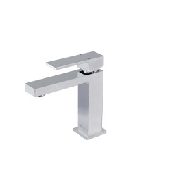 STYLISH Single Handle Polished Chrome Finish Bathroom Faucet B-112C