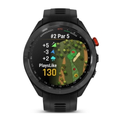 GARMIN Approach S70 Ceramic Bezel With Silicone Band- Case Size 47 MM In Black