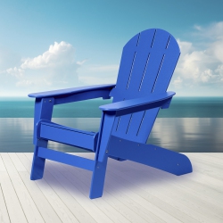 BLUENORTH OUTDOOR Muskoka Chair, Adirondack Chair, Plastic HDpe,