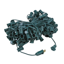 NOVELTY LIGHTS LLC Novelty Lights C9 Magnetic Socketed Holiday Light String Wire \w 12 Inch Spacing, E17 Sockets, for Indoor Or Outdoor Steel Surfaces