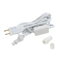 NOVELTY LIGHTS LLC Novelty Lights 1/2" Rope Light Connector Cord, 2 Wire, Kit Comes With Power Piece, 6 Foot Cord, And End Cap