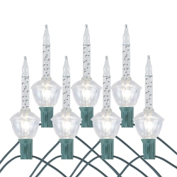 NOVELTY LIGHTS LLC Novelty Lights Traditional Bubble Light Set, 6 Feet 7 Bulbs Red/yellow Liquid \w Multicolor Bases, 5 Watt E12/c7 Bulbs for Indoor