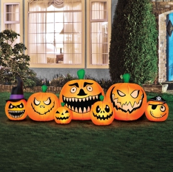 NOVELTY LIGHTS LLC Novelty Lights Pumpkin Patch Halloween Inflatables, Pumpkin Yard Decoration, Outdoor Halloween Party Décor, 8.5 Feet