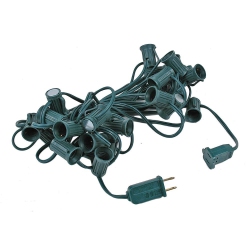 NOVELTY LIGHTS LLC Novelty Lights C9 Magnetic Socketed Holiday Light String Wire \w 12 Inch Spacing, E17 Sockets, for Indoor Or Outdoor Steel Surfaces
