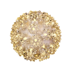 NOVELTY LIGHTS LLC Novelty Lights Led Starlight Sphere, Ornament Ball Light, 5Ft Hanging Cord \w S Hook, 12Ft Power Cord \w Stackable Plug