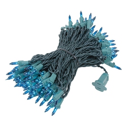 NOVELTY LIGHTS LLC Novelty Lights 50 Feet 100 Bulbs Traditional Incandescent Mini Lights Wire \w 6" Spacing, Commercial Grade And Ul Listed For